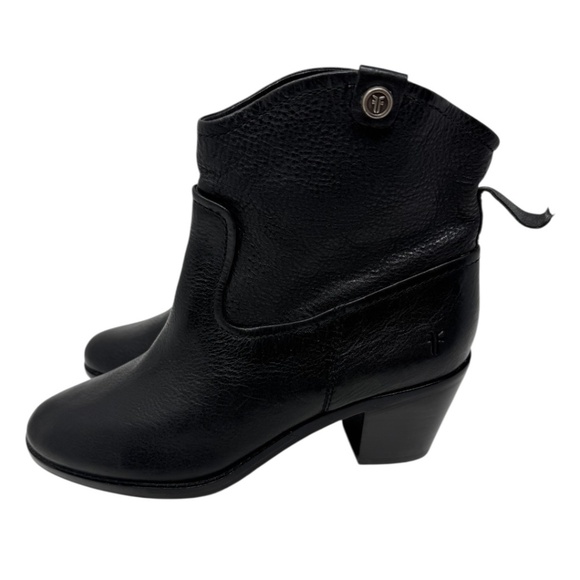 Frye Jolene Short Pull On Black Boot - Picture 13 of 13